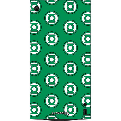 DC Comics Green Lantern Logo Pattern XBox Series X Digital Edition Console Skin